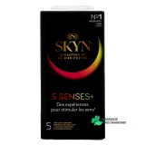 Manix Skyn 5 Senses 5 Préservatifs sans latex - Vue 360°