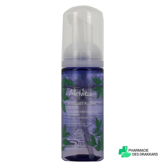 Melvita Bouquet Floral Détox Mousse Nettoyante Légère