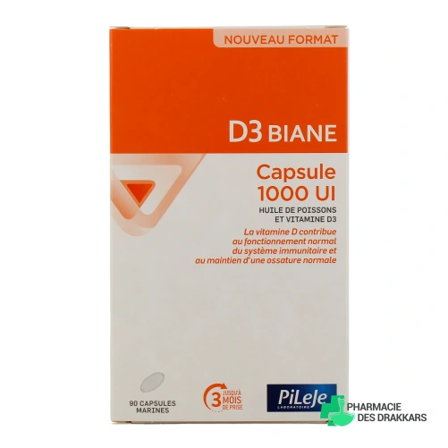 Pileje D3 Biane 30 capsules 1000UI