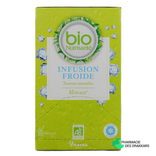 Nutrisanté Infusion Froide Minceur Bio Saveur Menthe