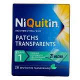 Niquitin patchs 21 mg/24h - Vue 360°