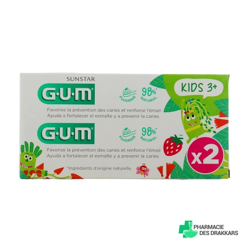 Gum Dentifrice Kids 3+ Goût Fraise