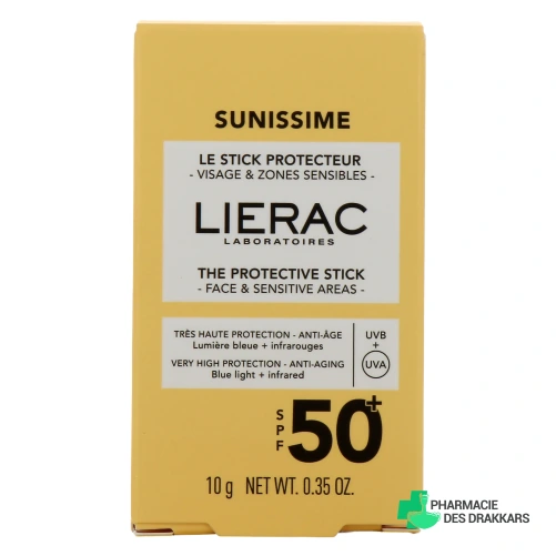 Lierac Sunissime Stick Protecteur SPF50+ Visage et Zones Sensibles