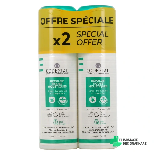 Codexial Répulsif Tiques et Moustiques