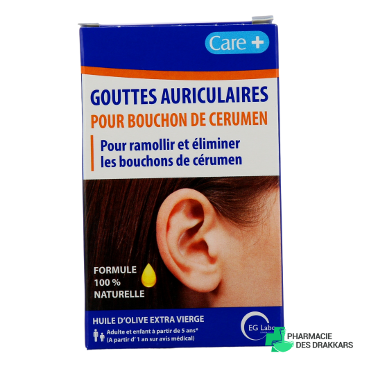 EG Labo Care + Gouttes Auriculaires pour Bouchon de Cérumen