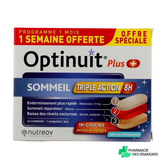 Optinuit Plus Sommeil Triple Action 8h