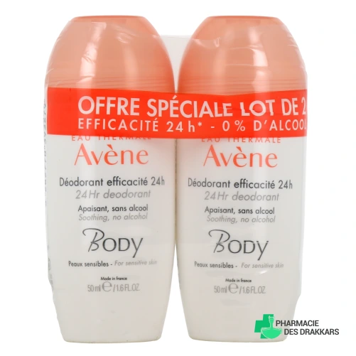 Avène Body Déodorant Roll-On 24h
