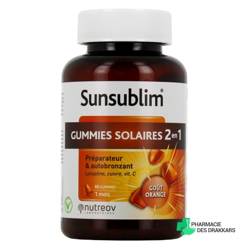 Sunsublim Gummies Solaires 2 en 1