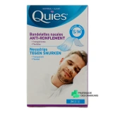 Quies Anti-ronflement 24 Bandelettes Nasales - Vue 360°
