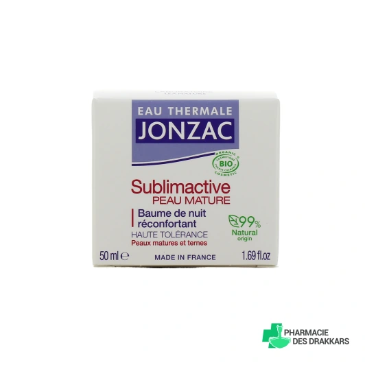 Jonzac Sublimactive Peau Mature Baume de Nuit Réconfortant