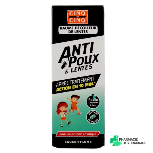 Cinq Sur Cinq Anti Poux & Lentes Baume Décolleur de Lentes