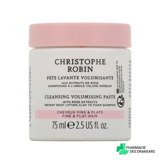 Christophe Robin Pâte Lavante Volumisante aux Extraits de Rose