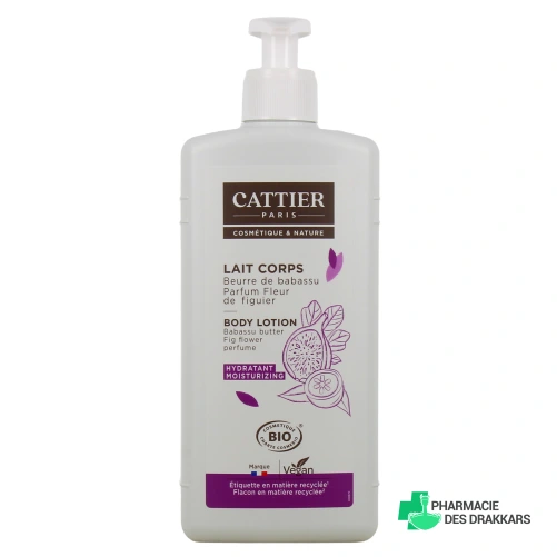 Cattier Lait Corps Hydratant Bio