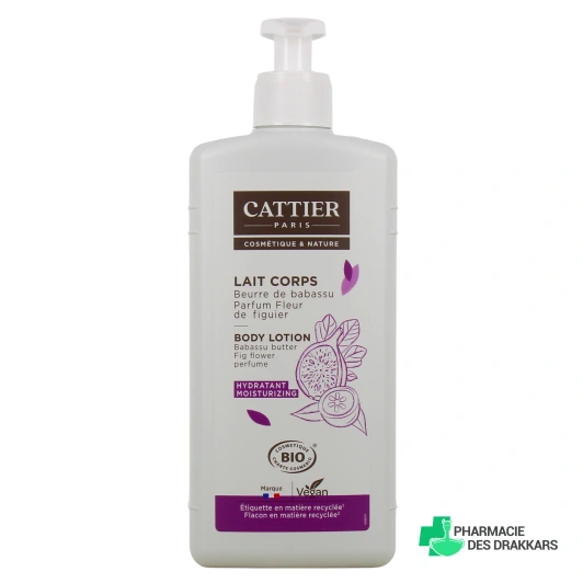 Cattier Lait Corps Hydratant Bio