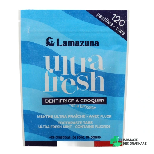 Lamazuna Dentifrice à croquer 120 pastilles