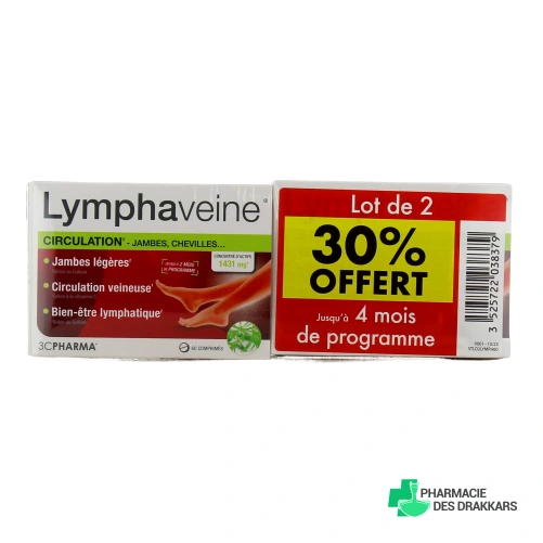 3C Pharma Lymphaveine comprimés - Vue 360°