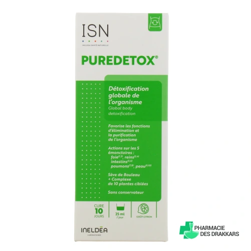 Ineldea Puredetox Détoxification Globale de l'Organisme