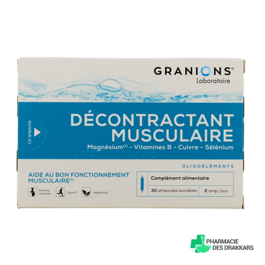 Granions décontractant musculaire