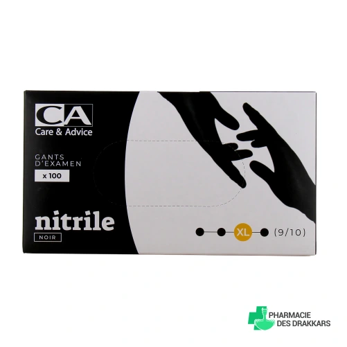 Care & Advice Gants d'Examen en Nitrile