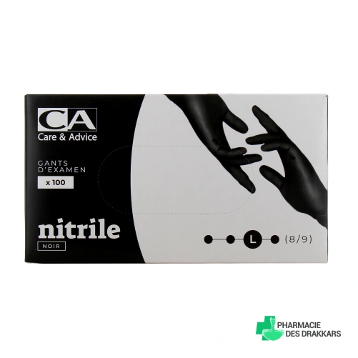 Care & Advice Gants d'Examen en Nitrile