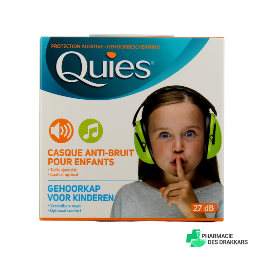 Quies Casque Anti-Bruit pour Enfants