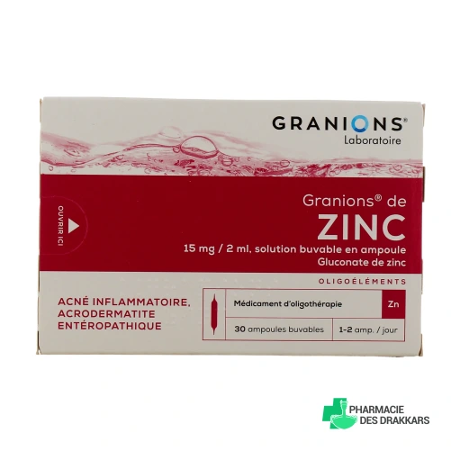 Granions de zinc