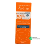 Avène Fluide Solaire Peaux Sensibles SPF 50+ - Vue 360°