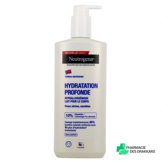 Neutrogena Hydratation Profonde Lait pour le Corps Hypoallergénique
