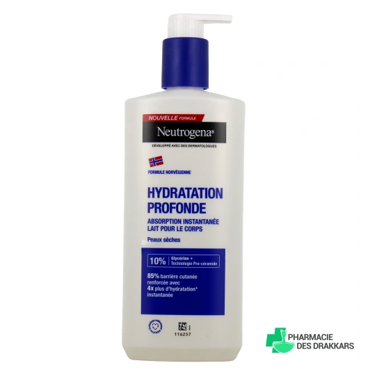 Neutrogena Hydratation Profonde Lait Corps Absorption Instantanée