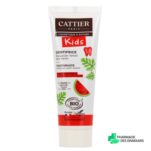 Cattier Dentifrice Bio 2-6 ans