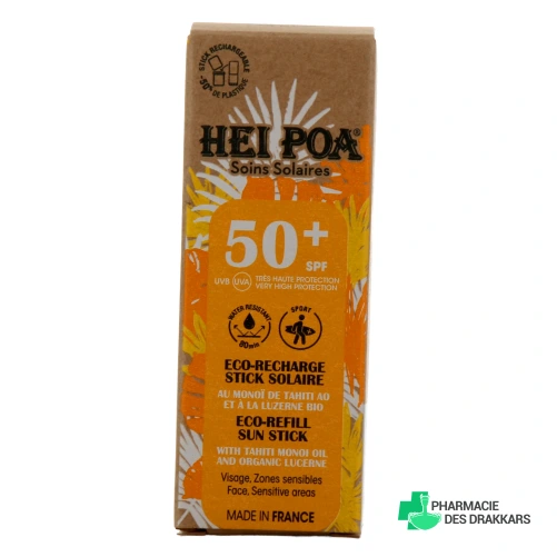 Hei Poa Stick Solaire Visage SPF50+ au Monoï de Tahiti