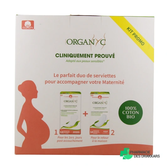 Organyc Serviettes Maternité Premiers Jours