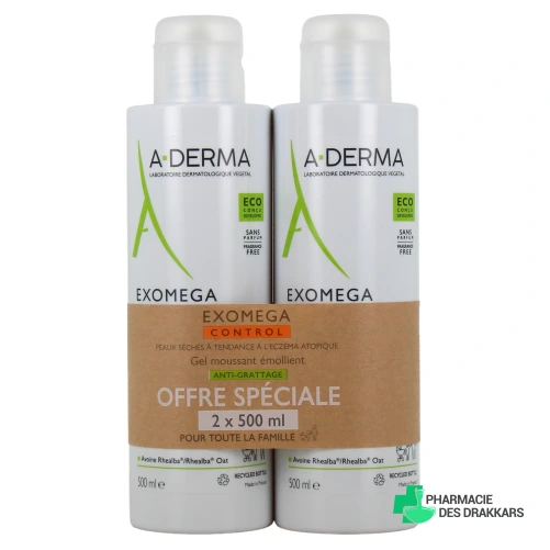 A-Derma Exomega Control Gel Moussant Emollient Anti-Grattage
