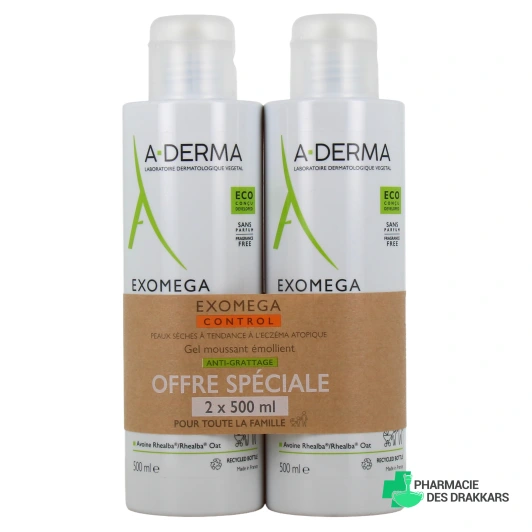 A-Derma Exomega Control Gel Moussant Emollient Anti-Grattage