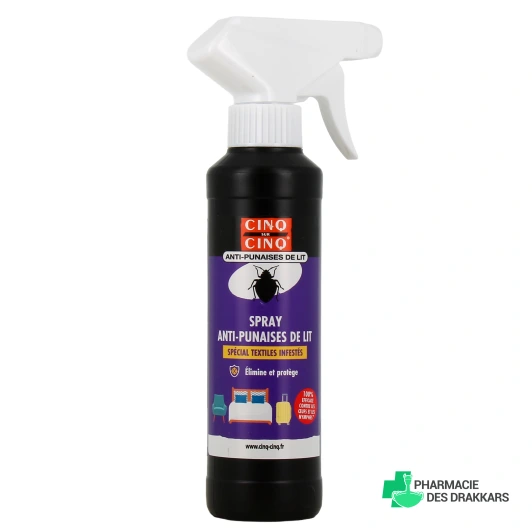 Cinq sur Cinq Spray Anti-Punaises de Lit