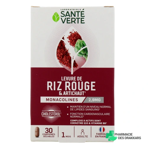 Santé Verte Levure de Riz Rouge