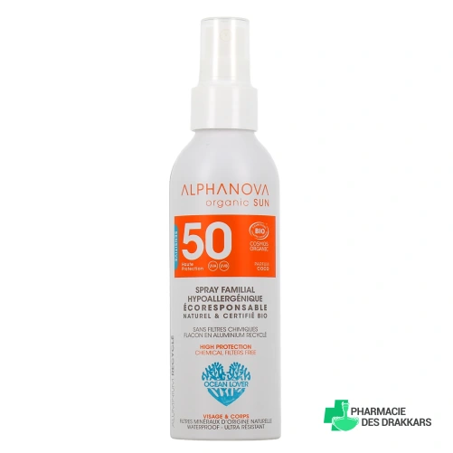 Alphanova Sun Spray Solaire Bio SPF 50