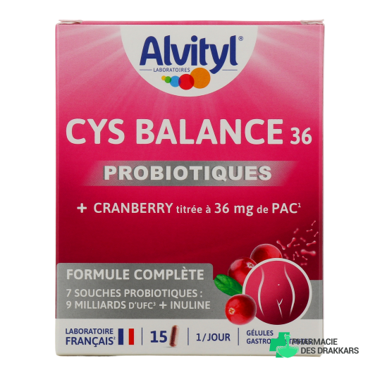 Alvityl Cys Balance 36 Probiotiques