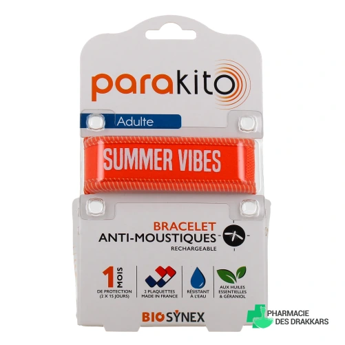 Parakito Bracelet Anti Moustique Rechargeable Adulte