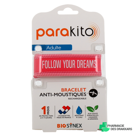 Parakito Bracelet Anti Moustique Rechargeable Adulte
