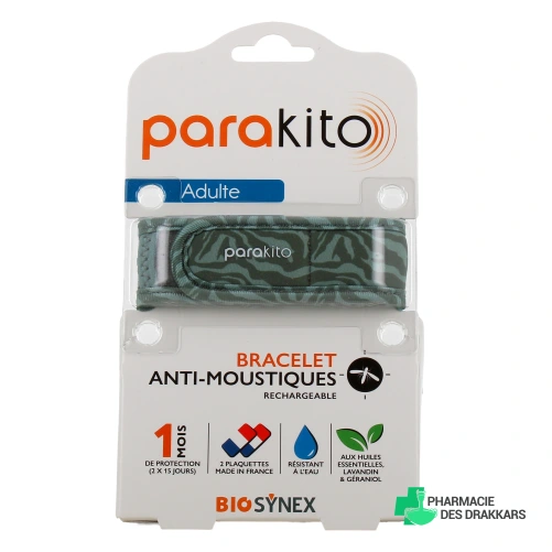 Parakito Bracelet Anti Moustique Rechargeable Adulte