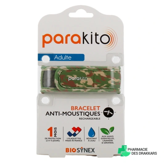 Parakito Bracelet Anti Moustique Rechargeable Adulte