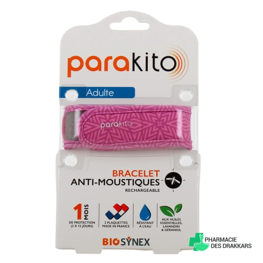 Parakito Bracelet Anti Moustique Rechargeable Adulte