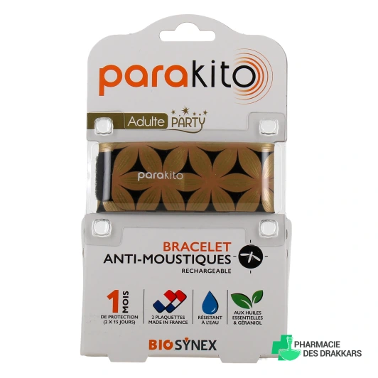 Parakito Bracelet Anti Moustique Rechargeable Adulte