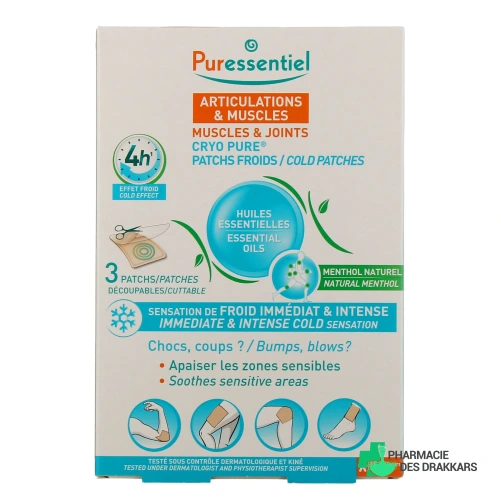 Puressentiel Articulations et Muscles Cryo Pure Patchs Froids