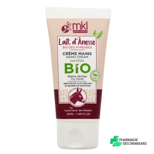 MKL Crème Mains Réparatrice et Nourrissante au Lait d'ânesse Bio