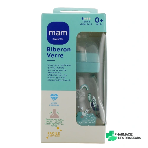 MAM Biberon Verre 1er age - Vue 360°