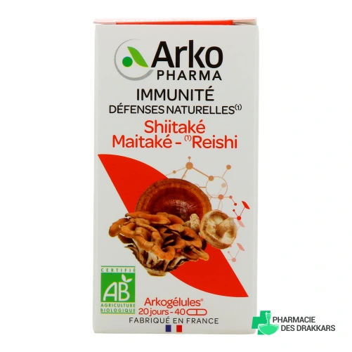 Arkogélules Bio Shiitaké Maitaké Reishi