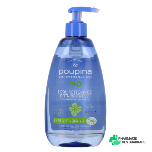 Poupina Eau Nettoyante Bio Anti-Irritation