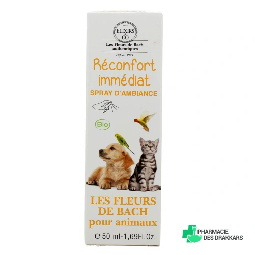 Elixirs & Co Réconfort Immédiat Spray d'Ambiance pour Animaux Bio